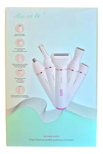 Depiladora Facial Corporal 5 En 1 Eléctrica Recargable Usb