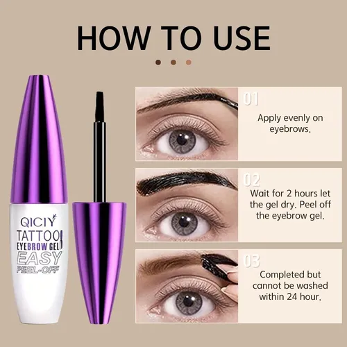 Gel Para Cejas Easy Peel Off, 3 Unidades, Gel Para Cejas Qic