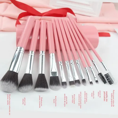 Set De Pinceles De Maquillaje 12/7 Pinceles Para