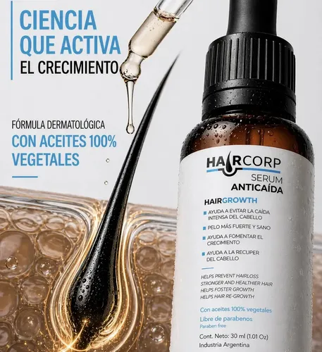 Haircorp Serum Anticaida X 2 + Masajeador Capilar De