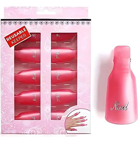 Caps Clip Para Quitar Esmalte De Uñas Highrock 10 Piezas