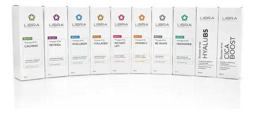 Kit 10 Boosters Serum Facial Libra Skincare 50ml
