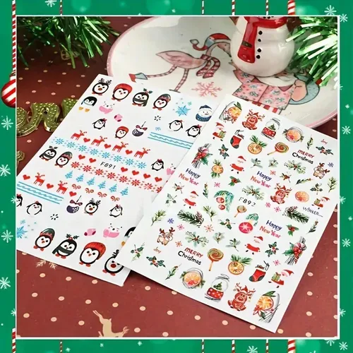 Pegatinas Autoadhesivas Para Uñas Con Bonitos Diseños De Pap F995