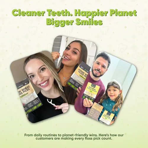 Hilo Dental Palitos 100 Unidades Sin Sabor Vegano