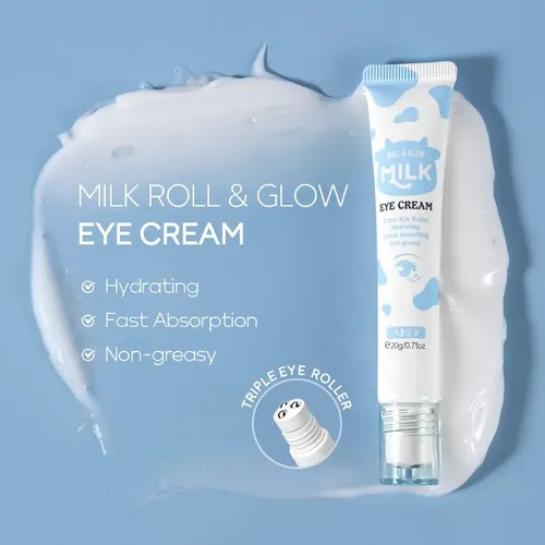 Crema Contorno De Ojos Laikou Milk Con Aplicador 20g Normal Día/noche