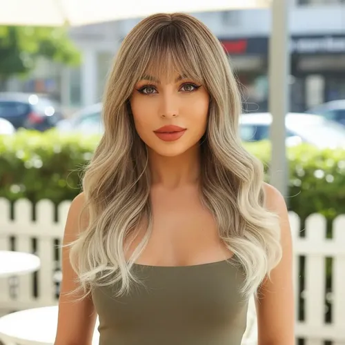 Peluca Rubio Balayage De Uso Diario Oncologica Alopecia