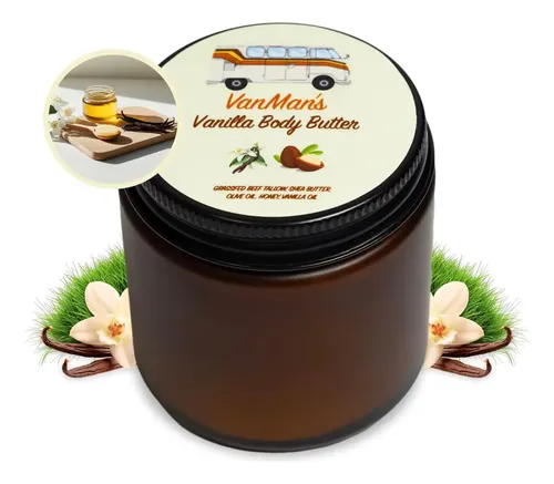 Manteca Corporal Vanman Con Sebo Batido Y Vainilla 120 Ml
