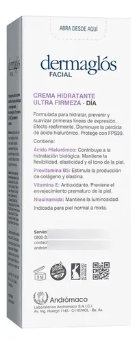 Dermaglós Facial Ultra Firmeza Crema Hidratante Fps30 Día