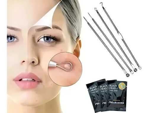 Extractor Puntos Negros Kit Acne 7 Piezas Mascarilla Loan