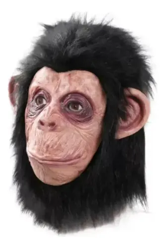 Máscara Mono Látex Cabeza Completa Halloween Ape Mask