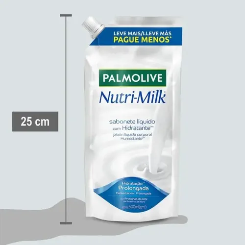 Jabón Líquido Palmolive Nutri-Milk con Fragancia de Leche Neutra 500 mL