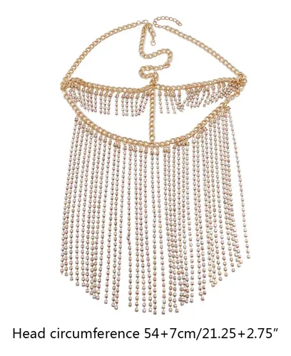 Diadema Con Velo De Mascarada Con Borlas Falsas