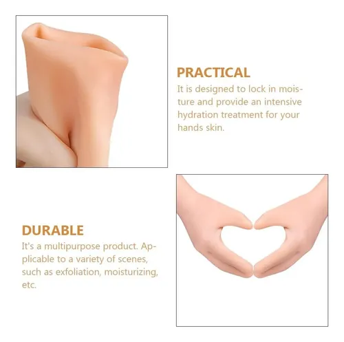 Guantes Hidratantes Beige Antiescaras Para Manos Secas