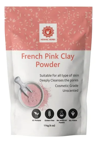 Polvo De Arcilla Rosa Francesa (4 Oz)