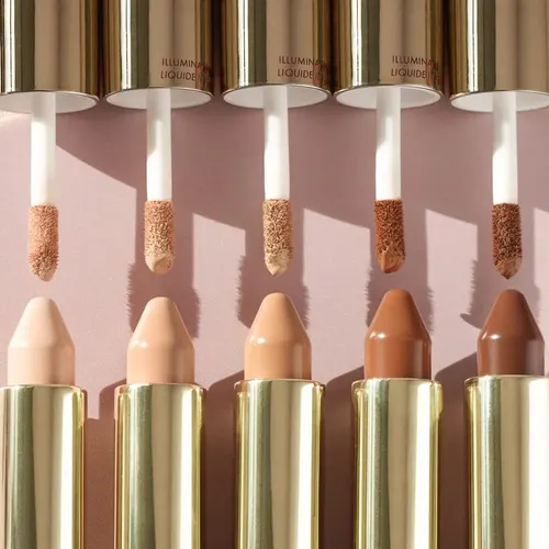 Corrector Wander Beauty Dualist, Dorado Mate E Iluminador