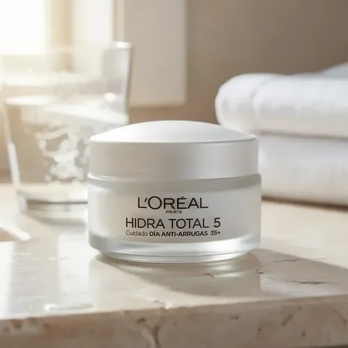 Crema Facial Antiarrugas +35 Loréal Paris Hidra Total 5