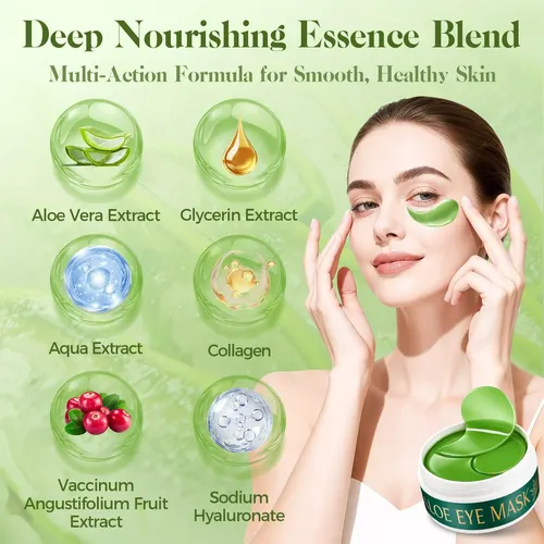 Nexkayee Parches Hidrogel Contorno De Ojos Aloe
