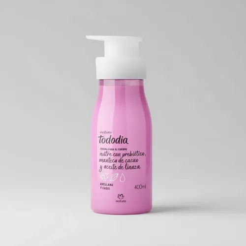 Crema Natura Todo Dia Para El Cuerpo 400 Ml Avellana Y Casis