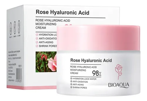 Bioaqua Crema Facial Antiedad Rose Hialurónico Ácido