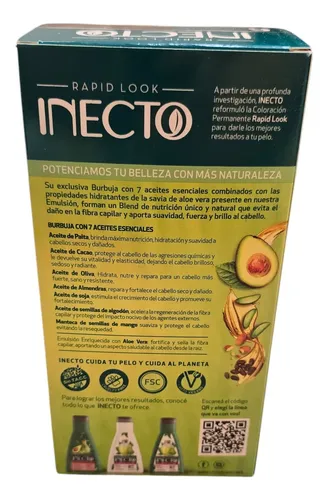 Kit De Tintura Inecto Coloración Permanente 6 Rubio Oscuro