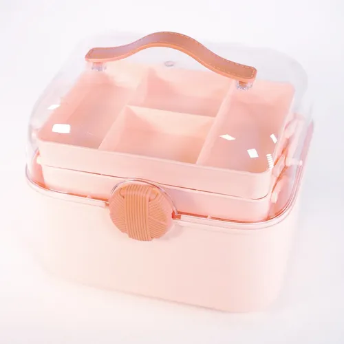 Caja Organizadora De Maquillaje Con Tapa