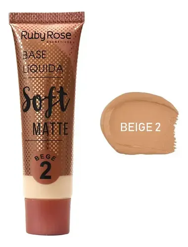 Base Líquida Soft Matte Ruby Rose 29ml Alta Cobertura