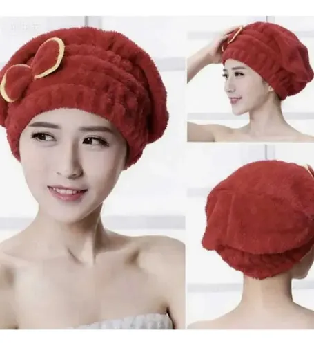 ` Juego Aleatorio De 2 Piezas De Gorros De Baño De Fibra U