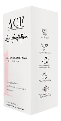 Tratamiento C/ Ácido Hialuronico Vitamina B3 Serum Vol 1 Acf