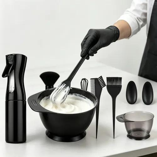 Kit Tintura Cabello 8 Piezas Con Bowl Y Pincel