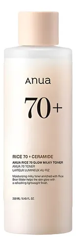 Anua Rice 70 Glow Milky Toner 250ml- Tónico Facial Momento De Aplicación Día/noche Tipo De Piel Todo Tipo De Piel