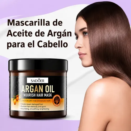 Mascarilla Capilar Aceite De Argán Sadoer 500 Gramos Pro