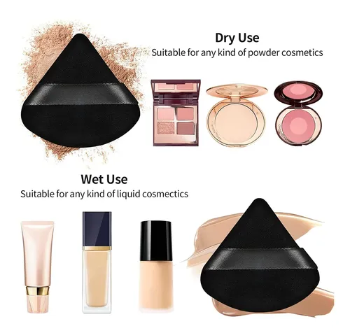 Set De 12 Esponjas De Polvo Triangulares Para Polvo Facial