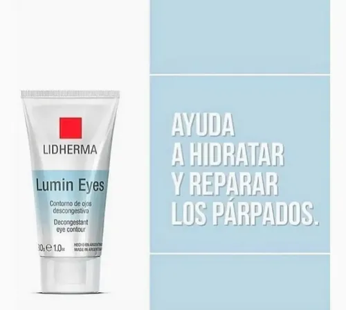 Emulsión Lumin Eyes Lidherma para piel grasa mixta normal seca de 30g