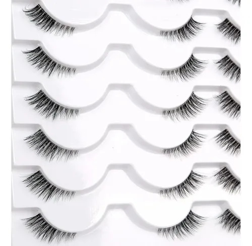 Pestañas Postizas Semi Transparentes 14 Pares Pooplunch