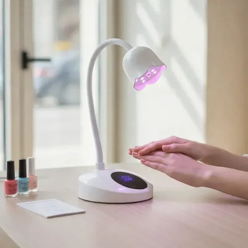 Cabina Flor 2 Inalambrica Paris Night 20w Tactil Uv/led Usb Color Blanco