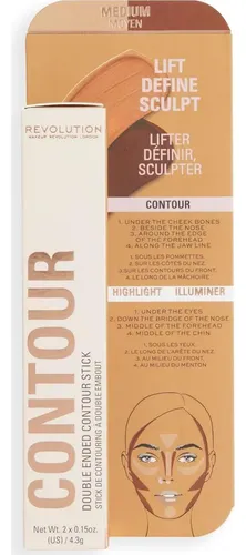 Base De Contorno Dúo Revolution Beauty Medio (0.3 Oz)