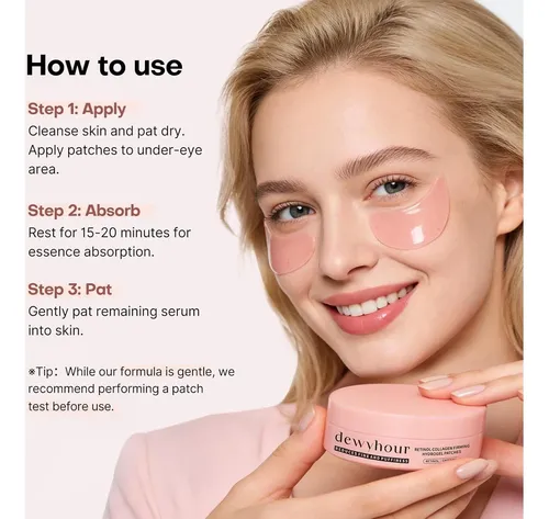 Parches De Retinol, Colágeno E Hidratación Para Ojos
