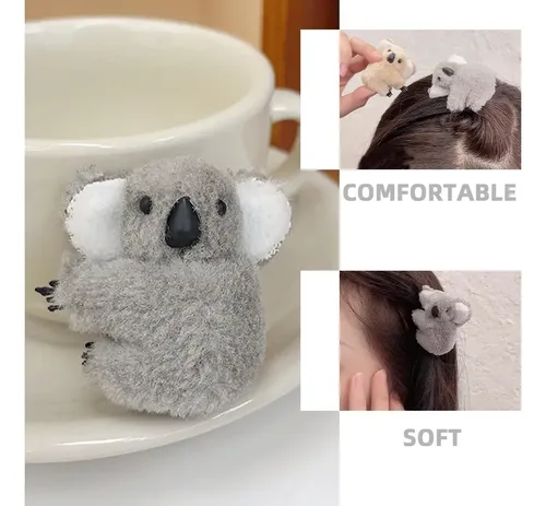 Pinzas De Pelo De Felpa Para Niñas, Bonitas Pinzas Para Koal