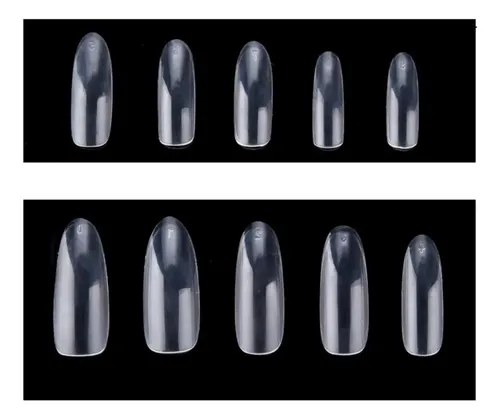 200 Uñas Entera Postizas Redond 1 Pegamento Ydnis Maquillaje