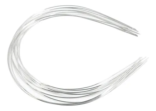 Juego De 2 Bandas Lisas De Acero Inoxidable Para El Pelo, 10