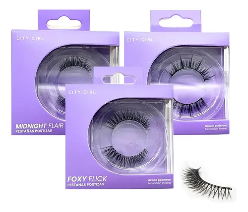 Pestaña Postizas City Girl Para Maquillaje Varios Modelos