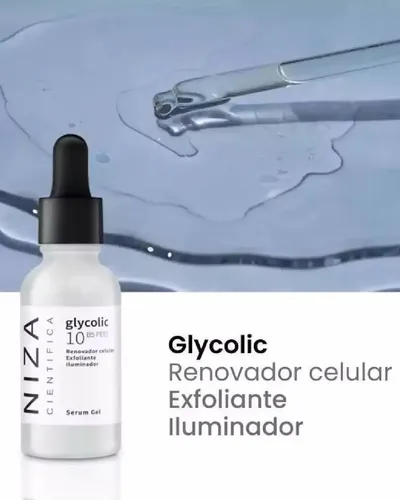 Sérum Niza Cientifica Ácido Glicólico 10% Exfoliante Nocturno 30mL