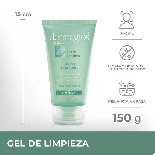 Dermaglós Gel De Limpieza Pieles Mixtas A Grasas X150 Grs