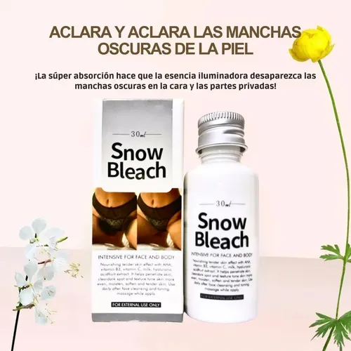 Crema Blanqueadora Aclaradora Piel Snow Bleach Zona Intima Neutro