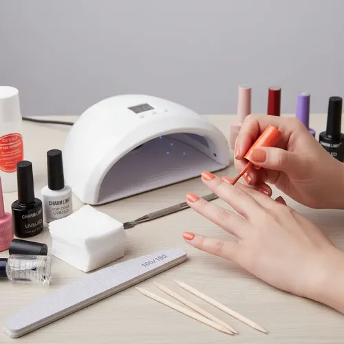 Kit Inicial Manicuria Gel Esmalte Removedor Cabina Led/ Uv