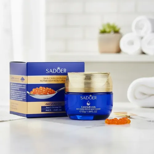 Crema Facial Con Caviar Y Acido Hialuronico 55gr Sadoer Todo Tipo De Piel Día/noche