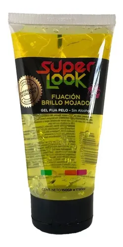 Gel Para El Cabello Super Look Fijación Brillo Mojado 150gr