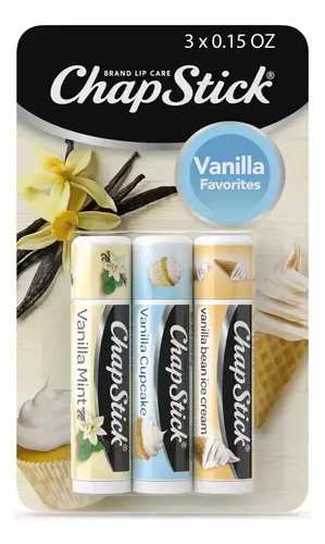 Chapstick Bálsamo Labial 3 Pack, Diseños