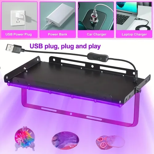 Lámpara Uv 50 Leds Para Uñas Y Manualidades Usb 5v