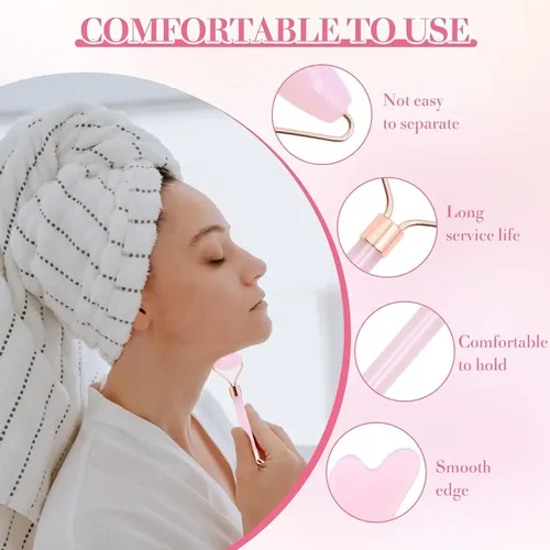 6 En 1gua Sha Facial Rodillo De Jade, Rodillo Masaje Facial+